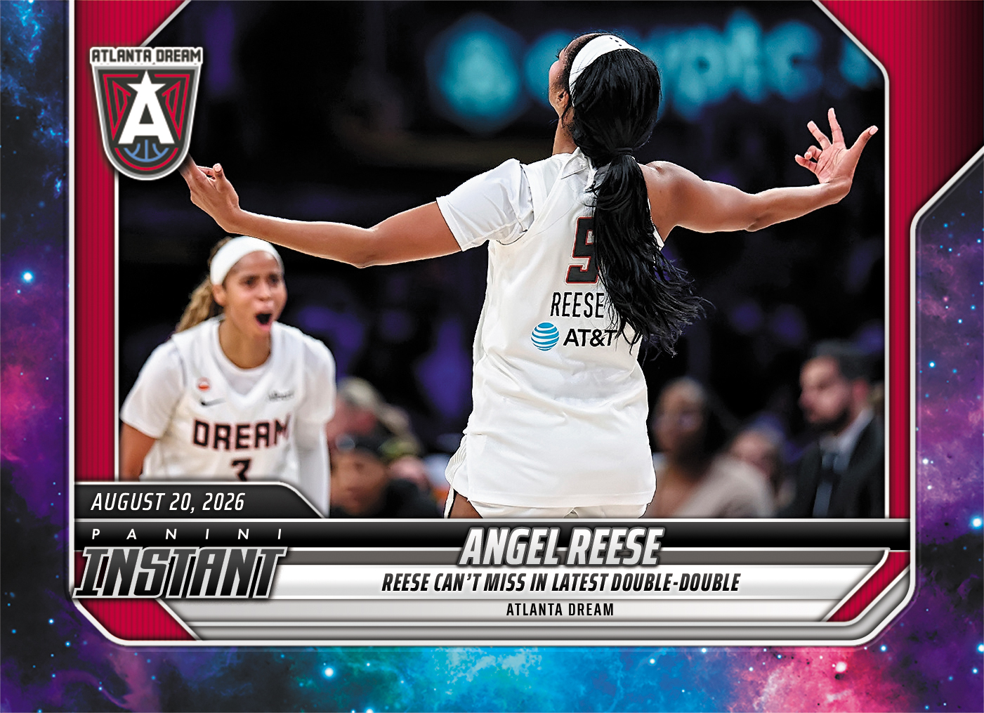 Detailed Image of Angel Reese - 2026 Panini Instant WNBA #323 - Galaxy 1/1