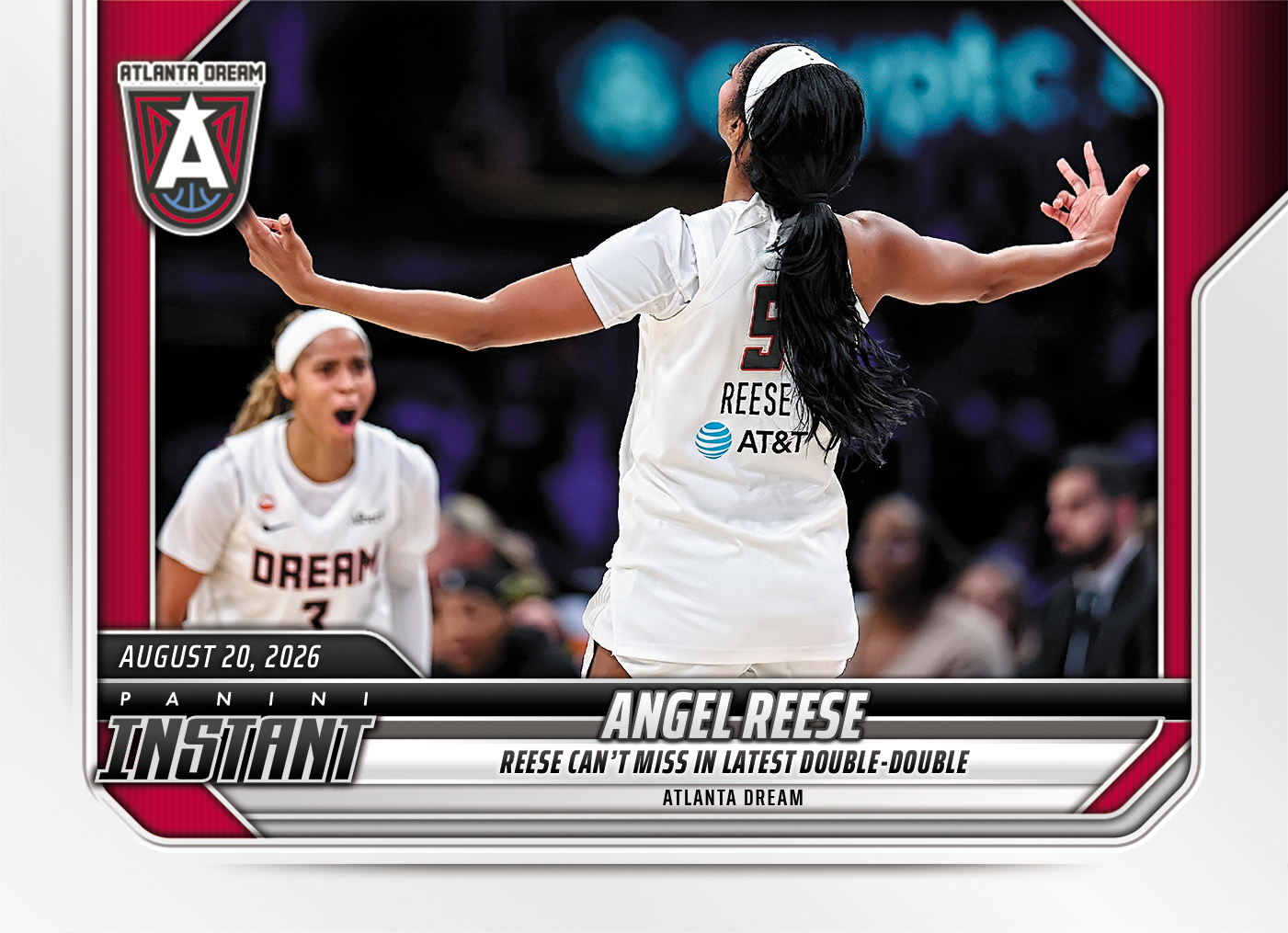 Detailed Image of Angel Reese - 2026 Panini Instant WNBA #323 - Base Card 25-pack