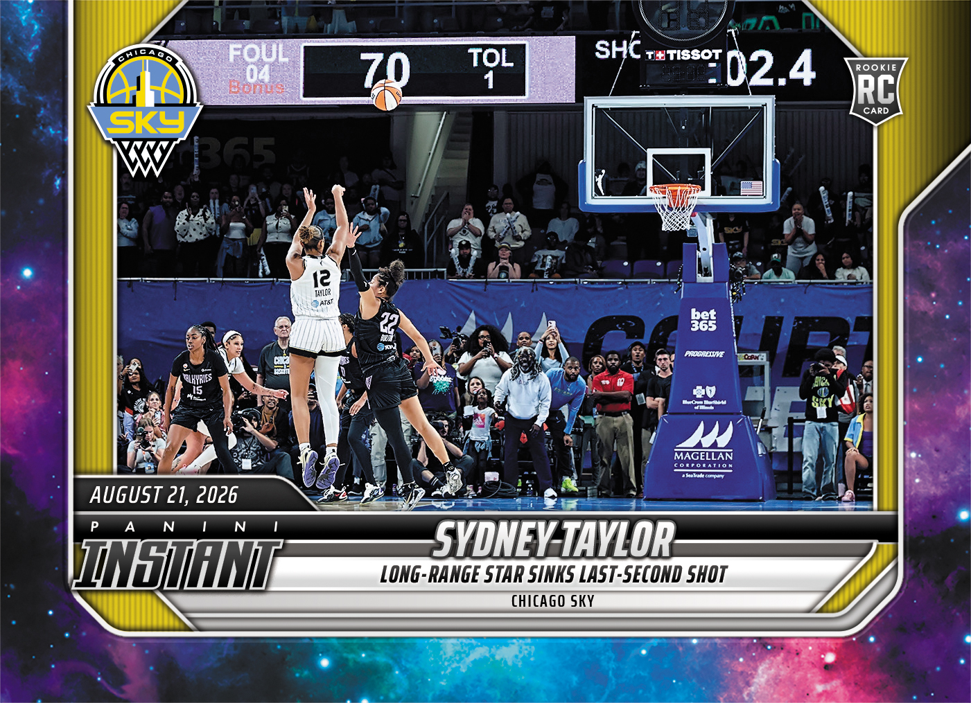 Detailed Image of Sydney Taylor - 2026 Panini Instant WNBA #325 - Galaxy 1/1