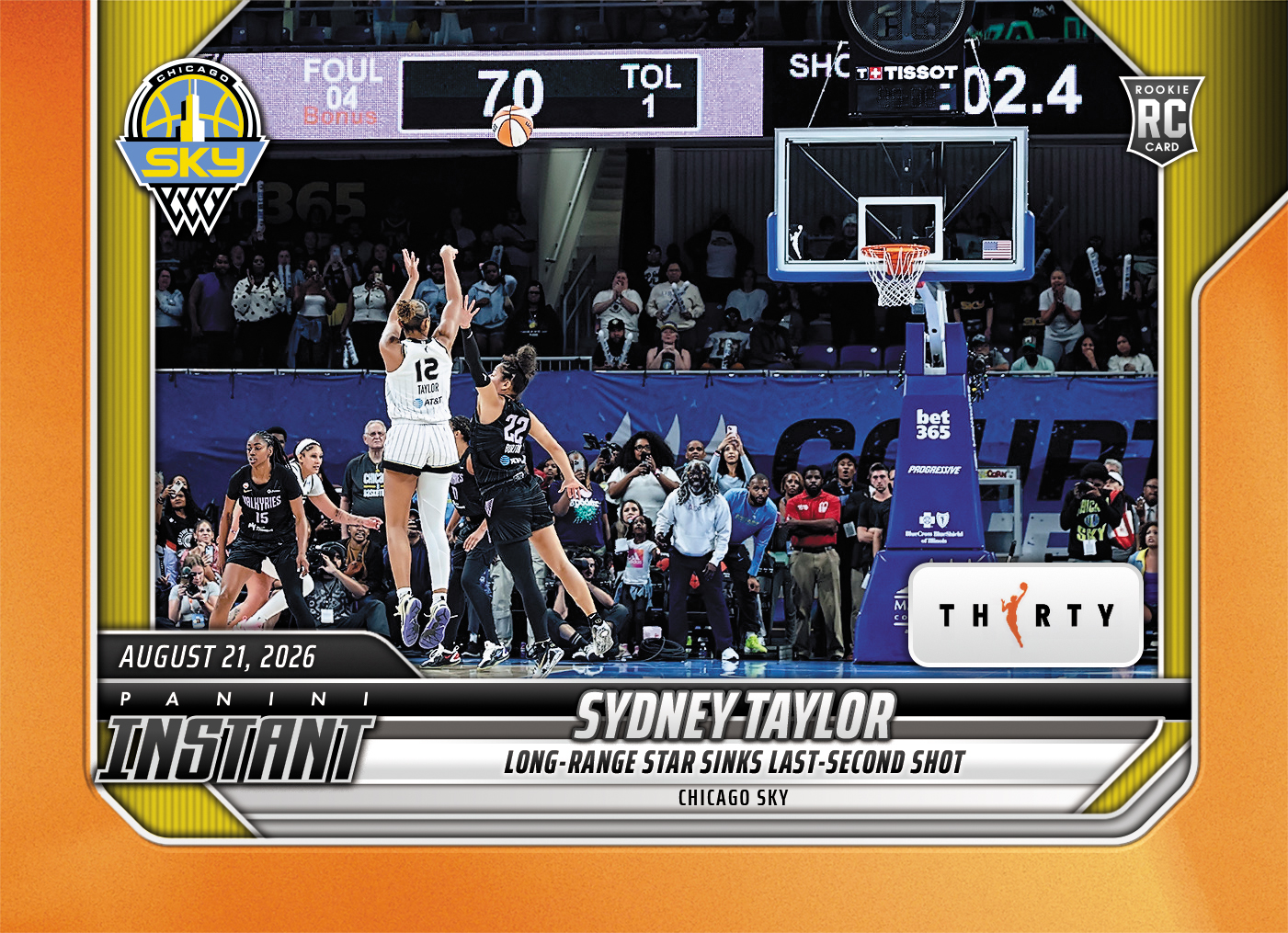 Detailed Image of Sydney Taylor - 2026 Panini Instant WNBA #325 - 30th Anniversary /30
