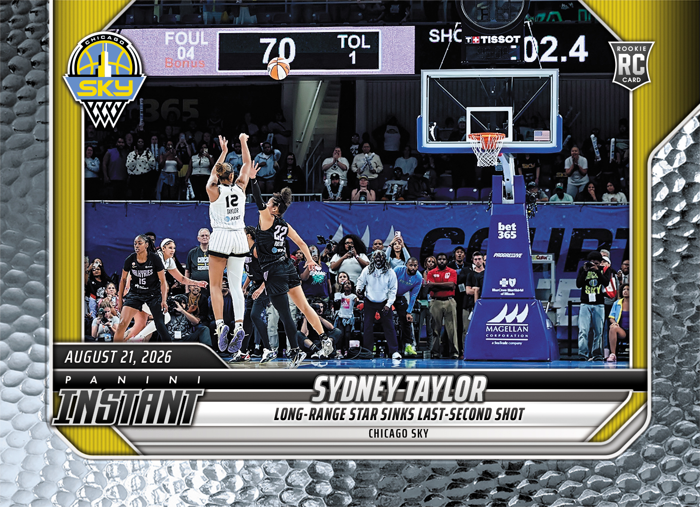 Detailed Image of Sydney Taylor - 2026 Panini Instant WNBA #325 - Metallic /5