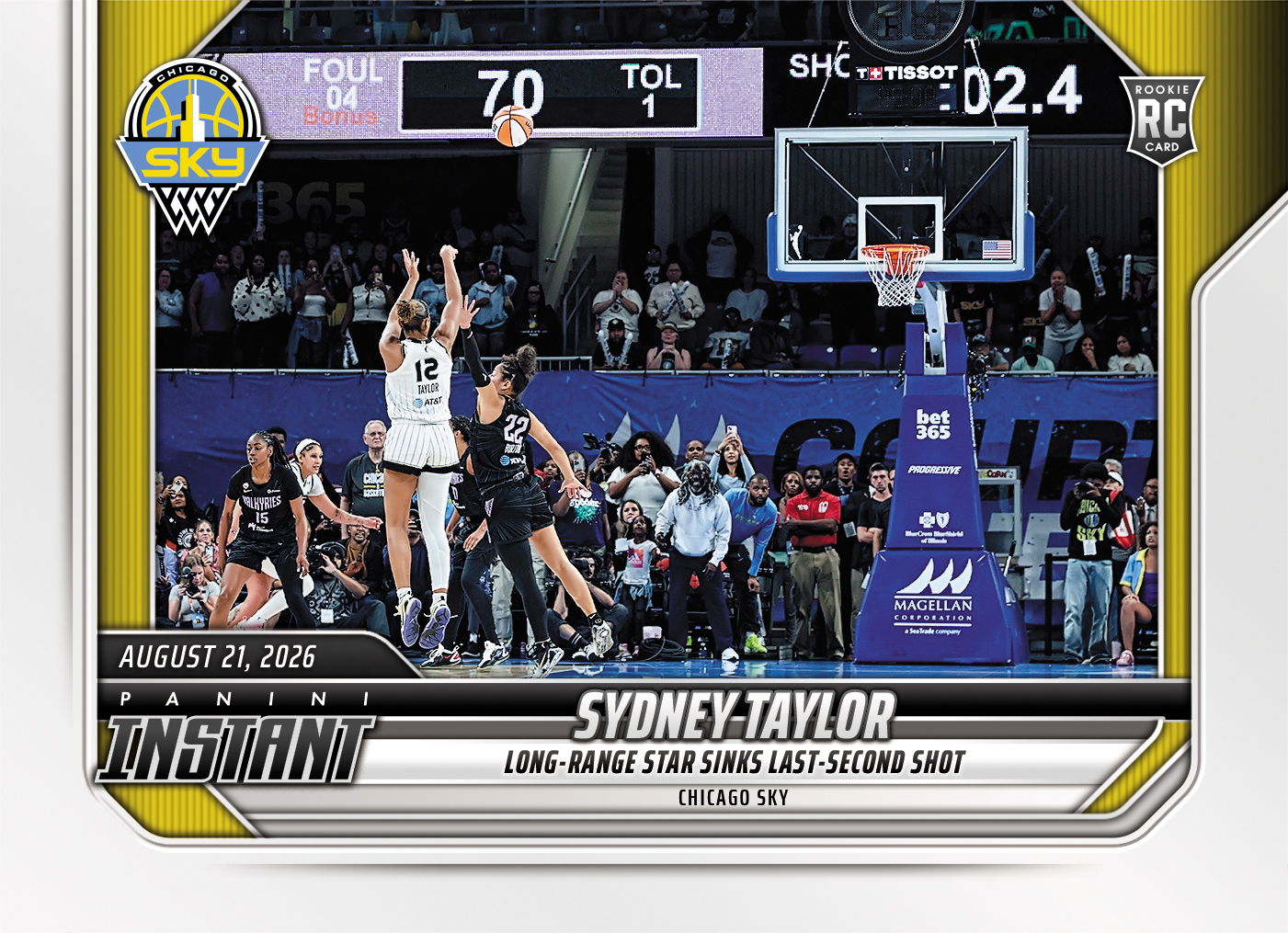 Detailed Image of Sydney Taylor - 2026 Panini Instant WNBA #325 - Base Card 25-pack