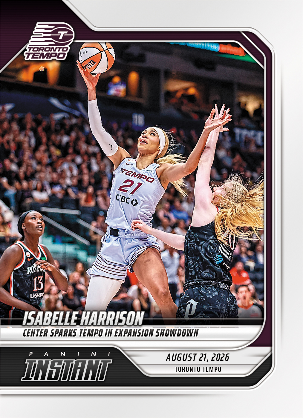 Detailed Image of Isabelle Harrison - 2026 Panini Instant WNBA #326 - Base Card