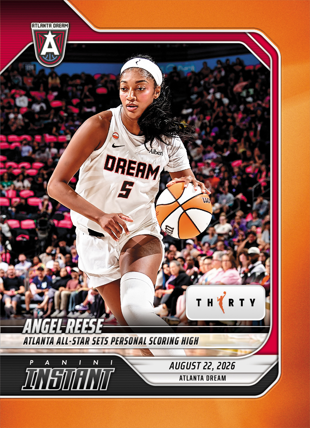 Detailed Image of Angel Reese - 2026 Panini Instant WNBA #328 - 30th Anniversary /30