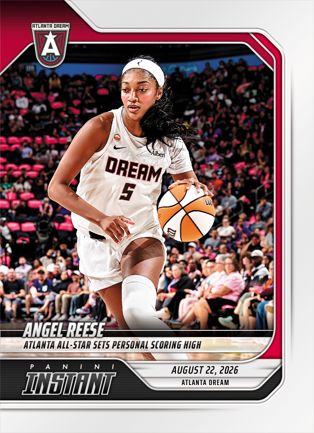 Detailed Image of Angel Reese - 2026 Panini Instant WNBA #328 - Base Card 25-pack