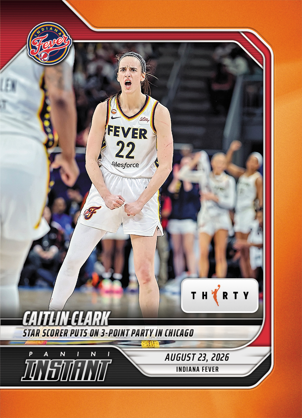 Detailed Image of Caitlin Clark - 2026 Panini Instant WNBA #330 - 30th Anniversary /30