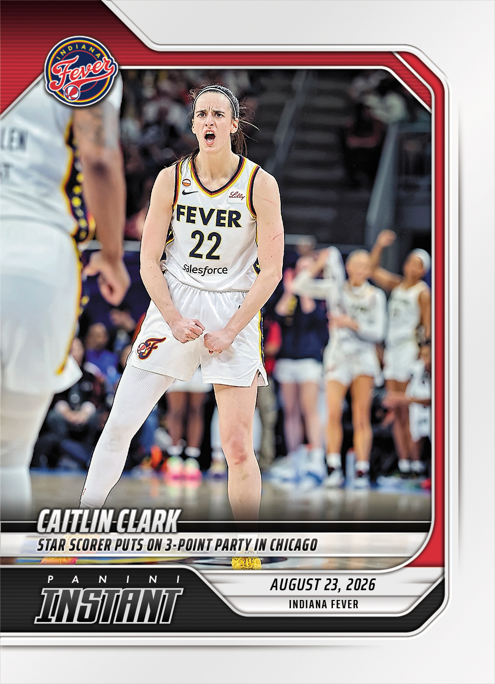 Detailed Image of Caitlin Clark - 2026 Panini Instant WNBA #330 - Base Card 5-pack
