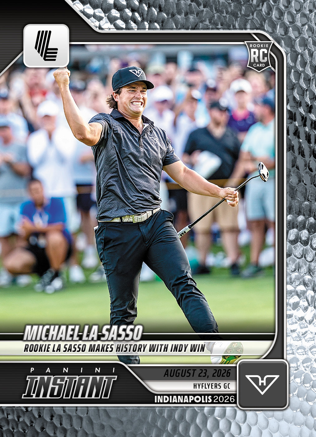 Detailed Image of Michael La Sasso - 2026 Panini Instant LIV Golf #25 - Metallic /5