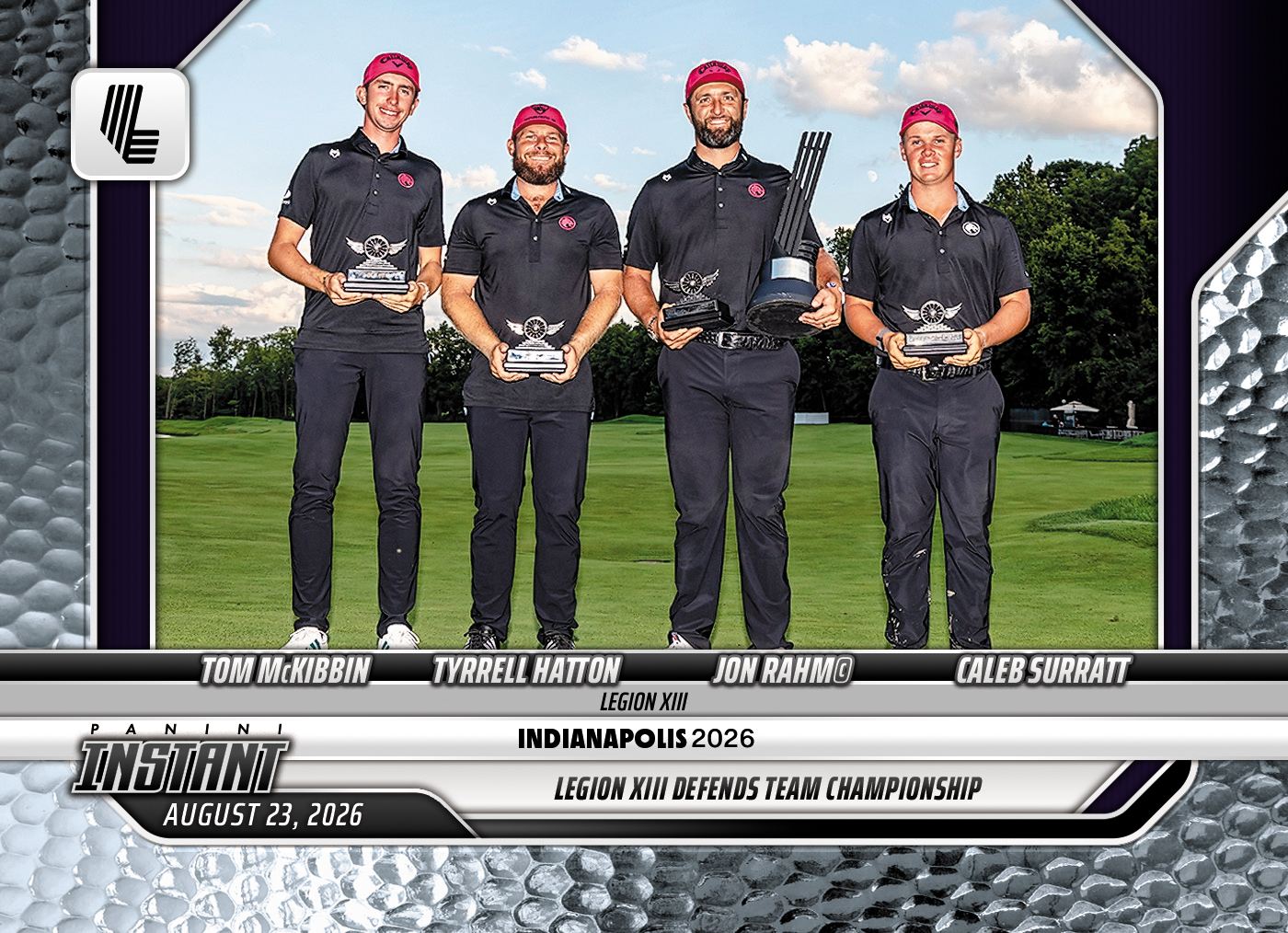 Detailed Image of Legion XIII - 2026 Panini Instant LIV Golf #26 - Metallic /5