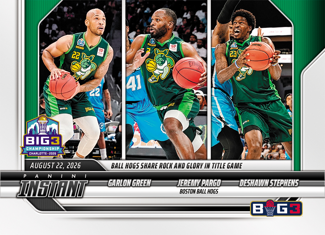 Detailed Image of Garlon Green/Jeremy Pargo/Deshawn Stephens - 2026 Panini Instant Big3 #41 - Base Card