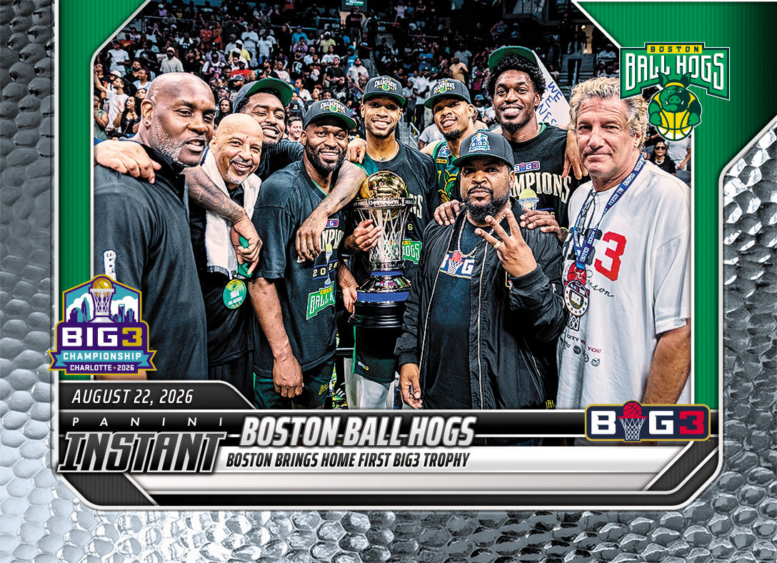 Detailed Image of Boston Ball Hogs - 2026 Panini Instant Big3 #42 - Metallic /5