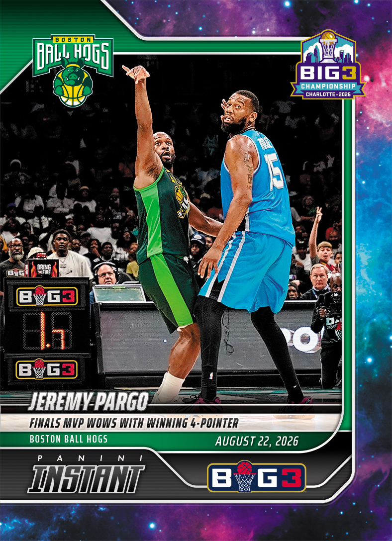 Detailed Image of Jeremy Pargo - 2026 Panini Instant Big3 #43 - Galaxy 1/1