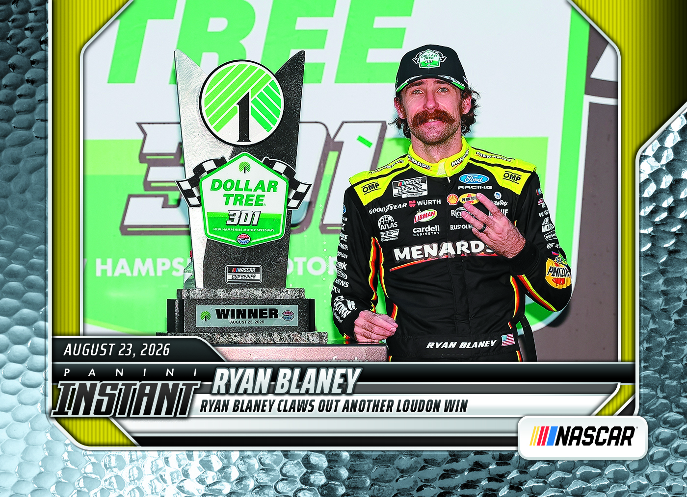 Detailed Image of Ryan Blaney - 2026 Panini Instant NASCAR #75 - Metallic /5