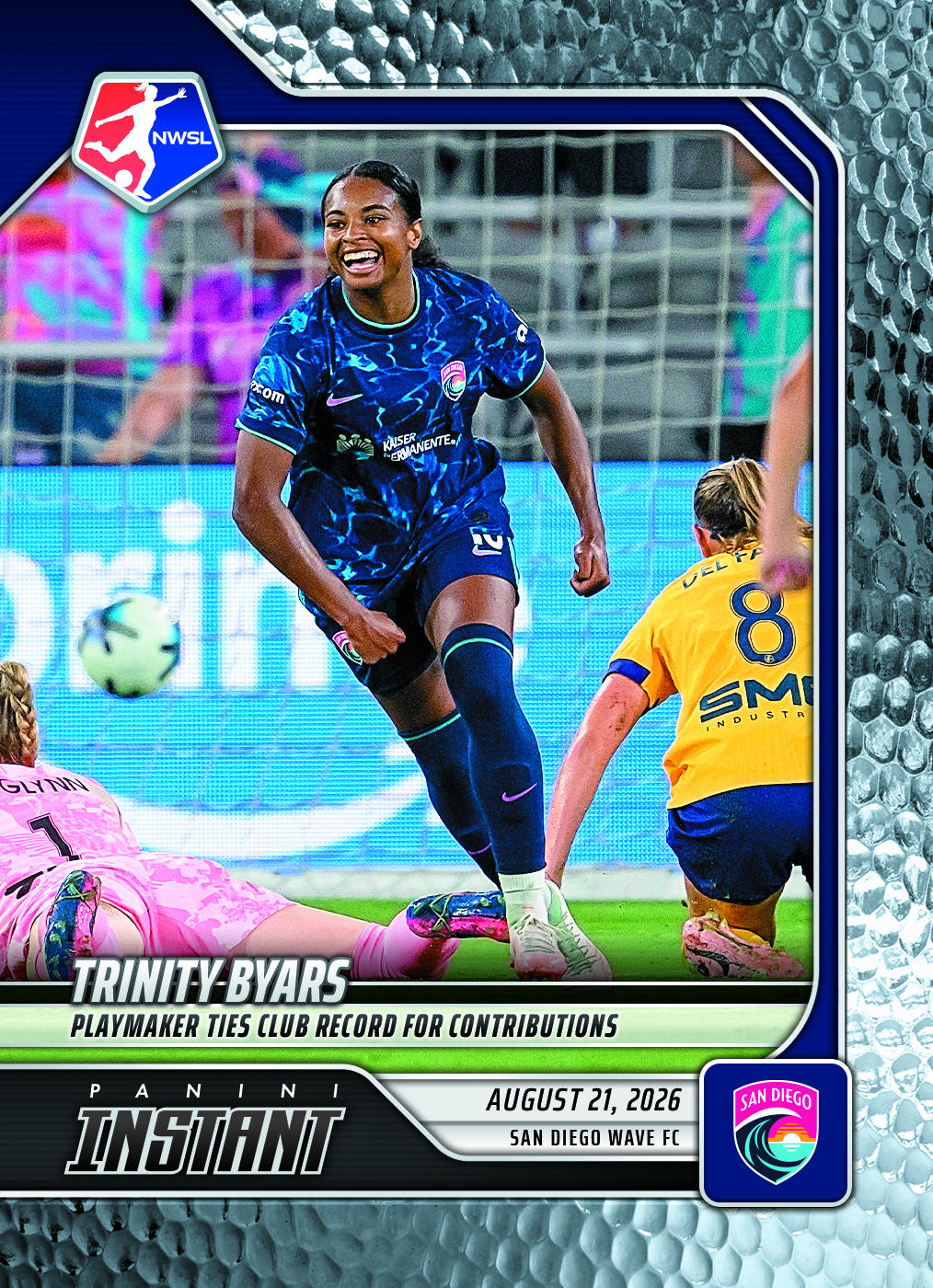 Detailed Image of Trinity Byars - 2026 Panini Instant NWSL #144 - Metallic /5