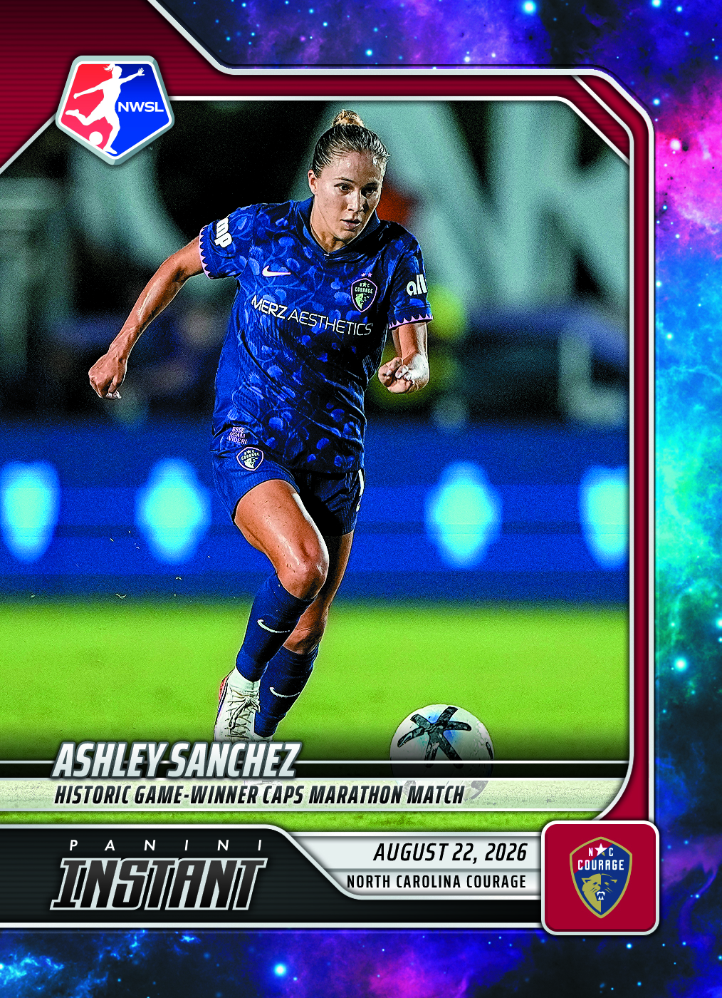 Detailed Image of Ashley Sanchez - 2026 Panini Instant NWSL #145 - Galaxy 1/1