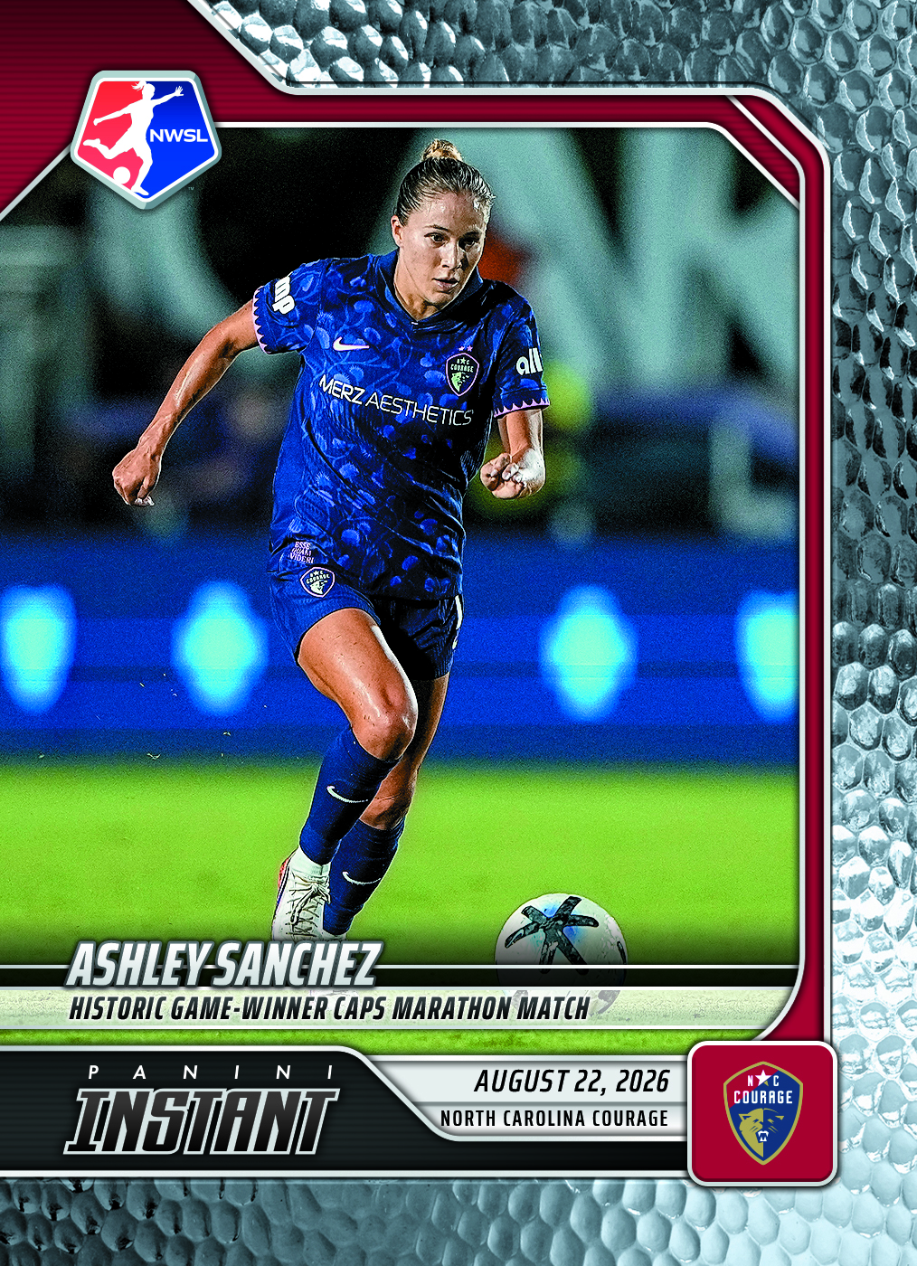 Detailed Image of Ashley Sanchez - 2026 Panini Instant NWSL #145 - Metallic /5