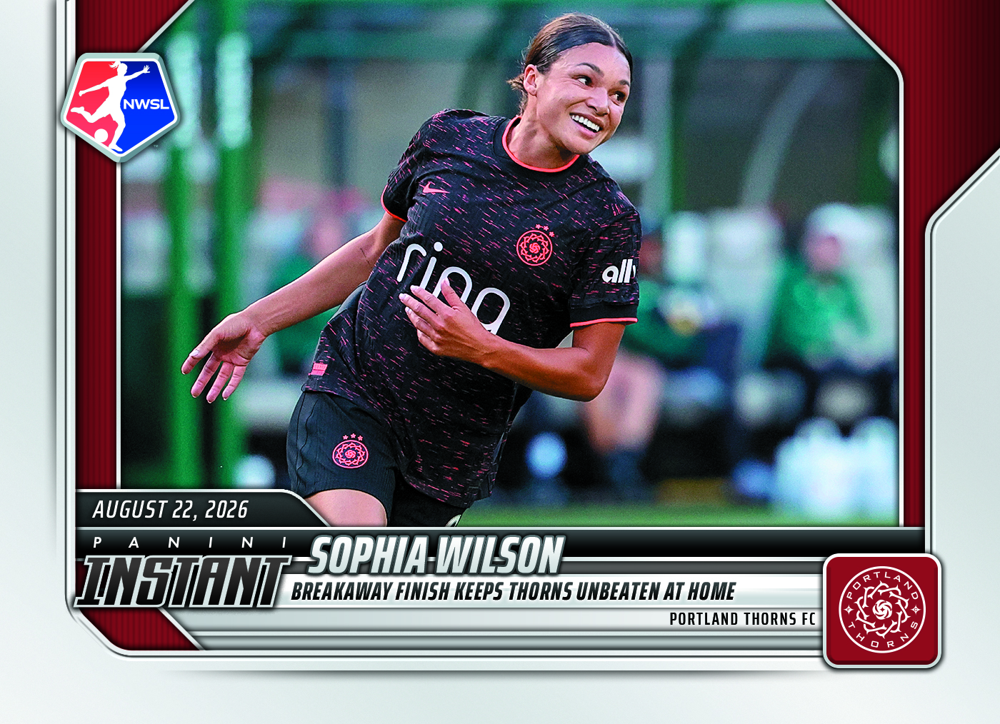 Detailed Image of Sophia Wilson - 2026 Panini Instant NWSL #146 - Base Card 10-pack