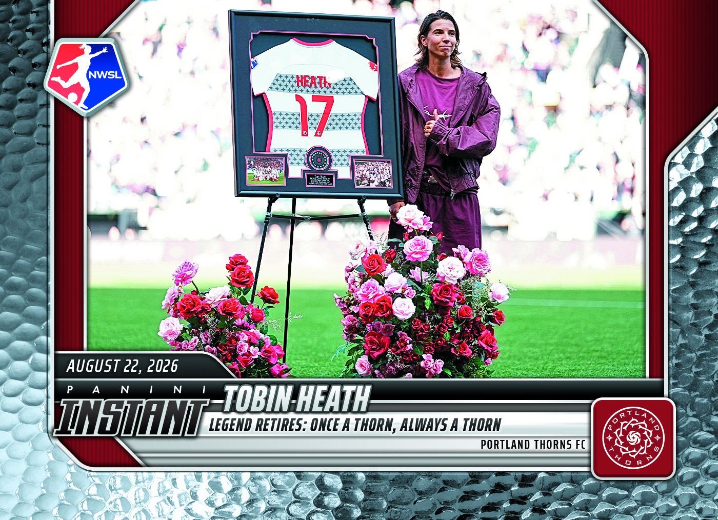 Product image 1 for - Tobin Heath - 2026 Panini Instant NWSL #147 - Metallic /5
