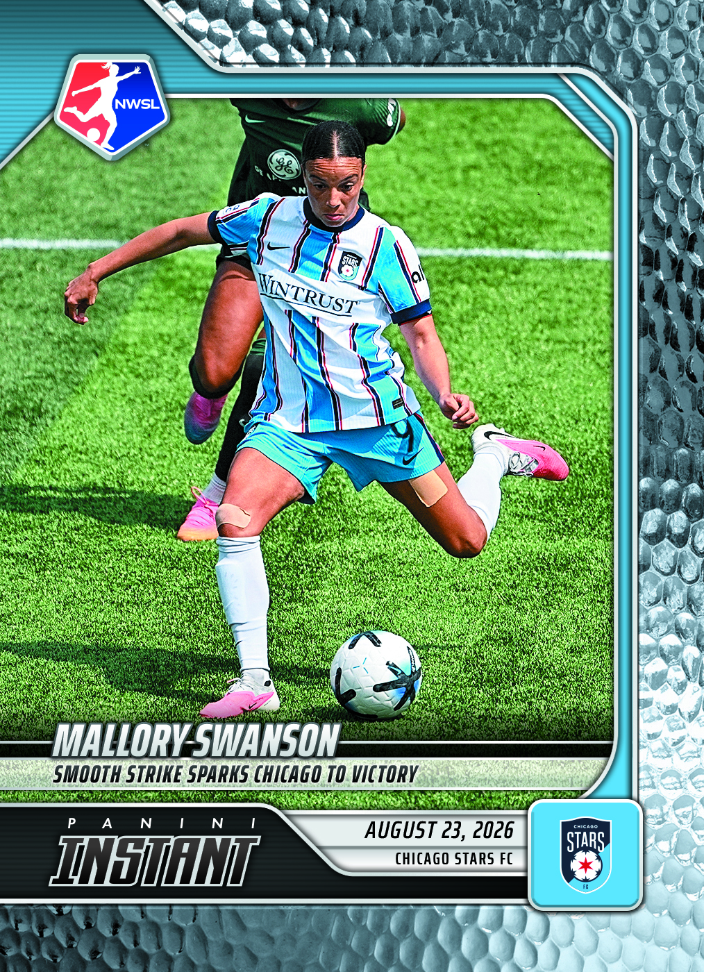Detailed Image of Mallory Swanson - 2026 Panini Instant NWSL #148 - Metallic /5