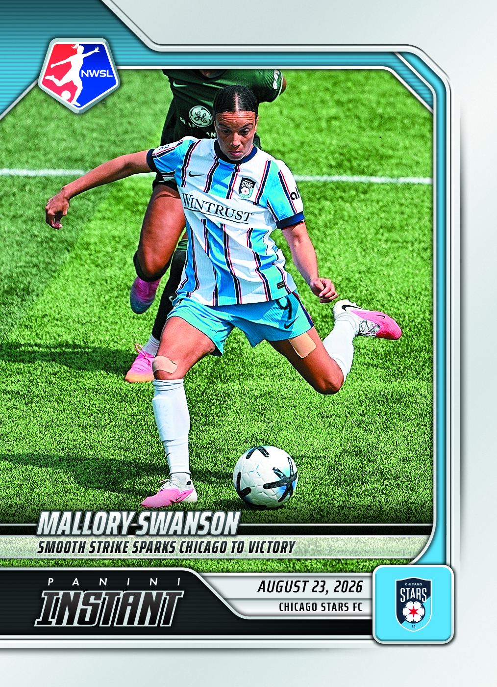 Detailed Image of Mallory Swanson - 2026 Panini Instant NWSL #148 - Base Card 5-pack