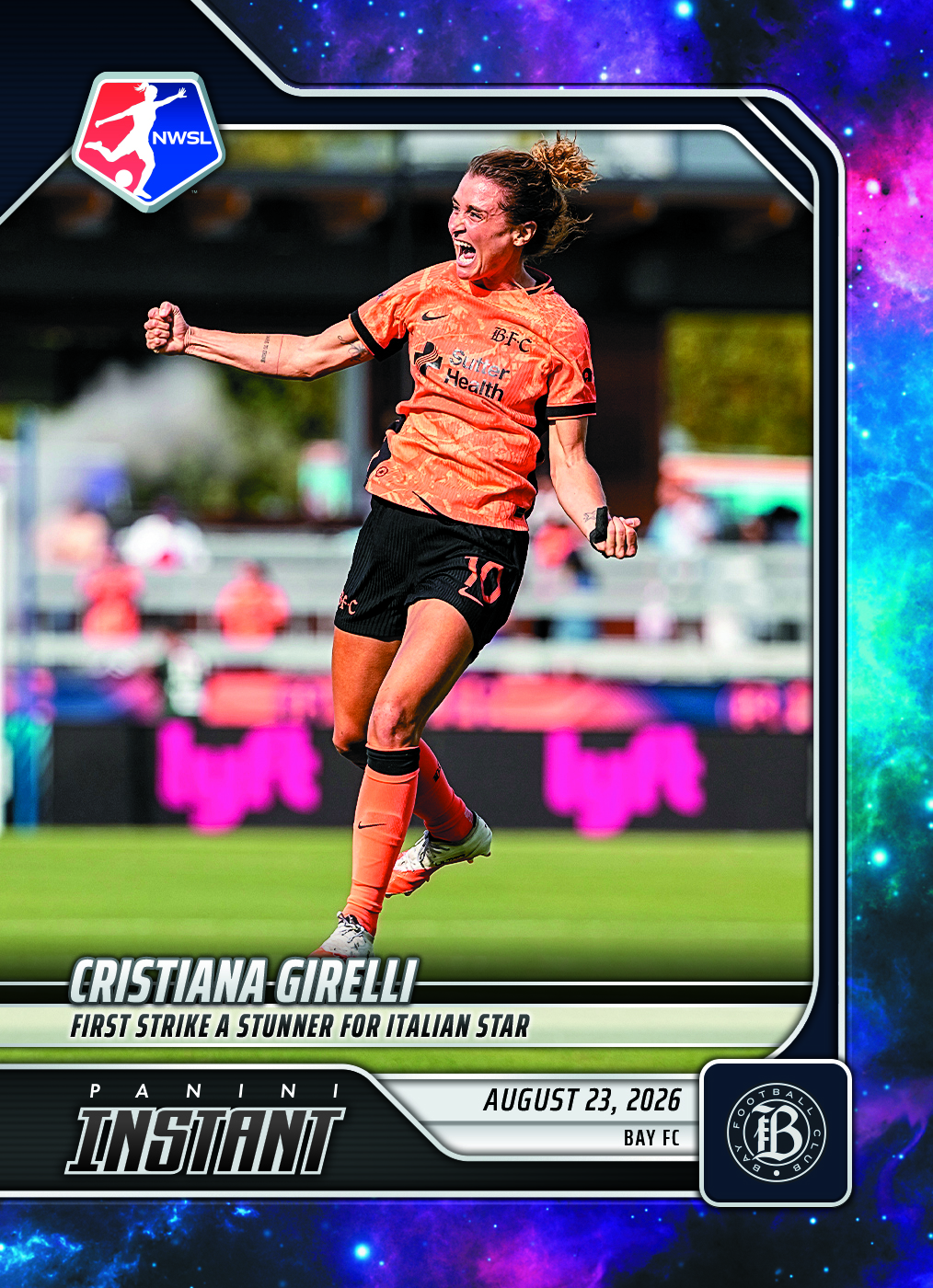 Detailed Image of Cristiana Girelli - 2026 Panini Instant NWSL #150 - Galaxy 1/1