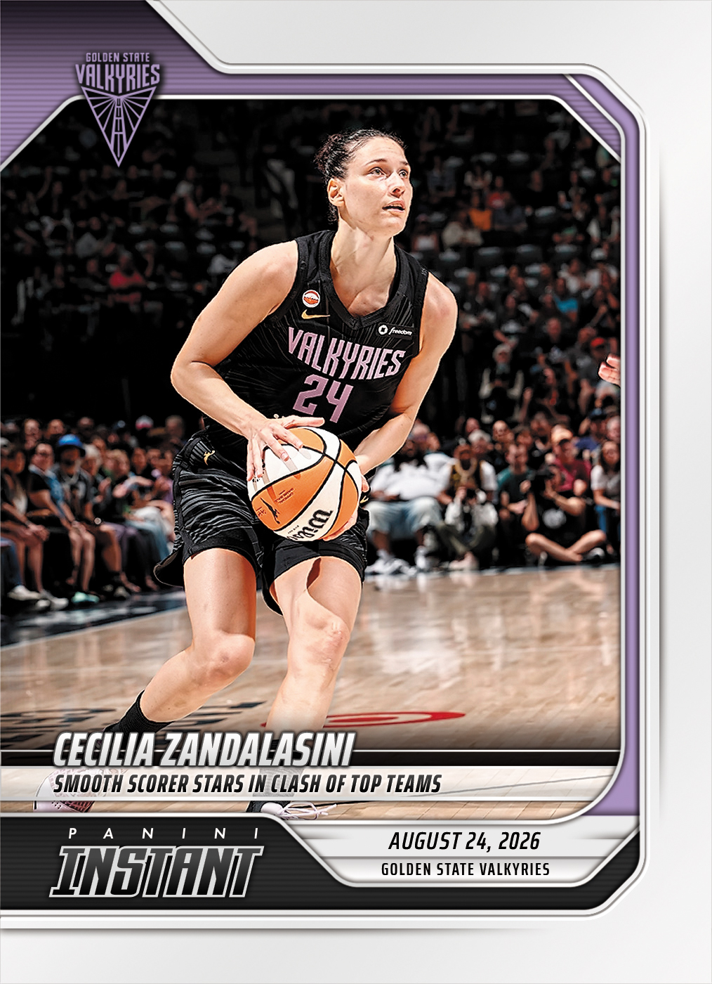 Detailed Image of Cecilia Zandalasini - 2026 Panini Instant WNBA #333 - Base Card 5-pack