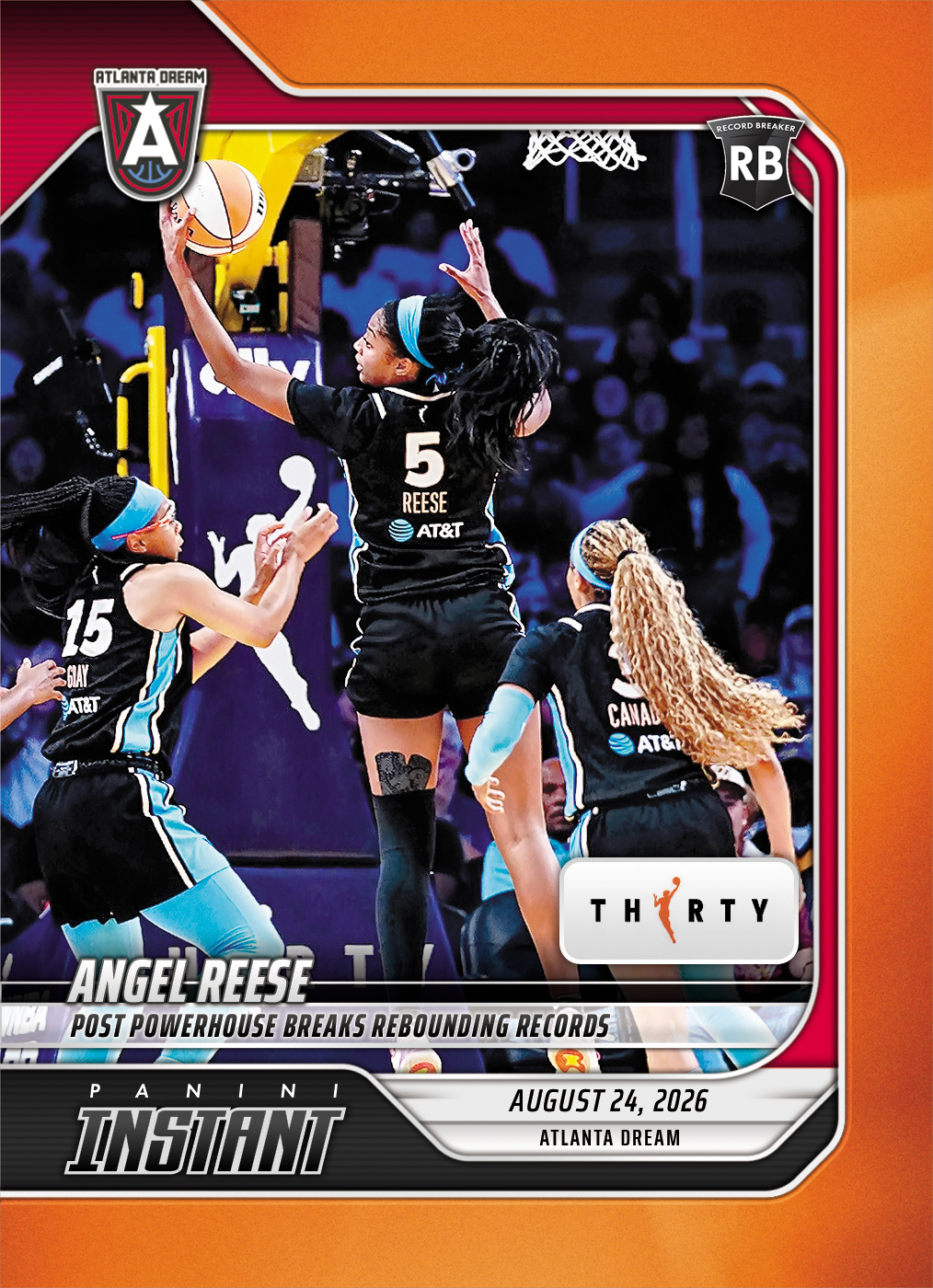 Detailed Image of Angel Reese - 2026 Panini Instant WNBA #334 - 30th Anniversary /30