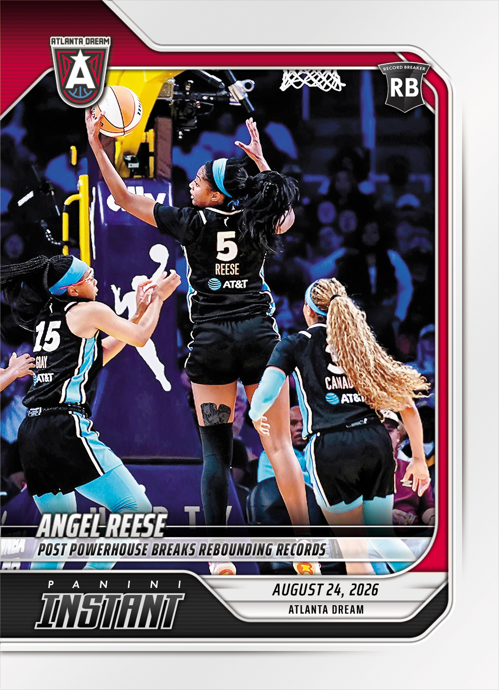 Detailed Image of Angel Reese - 2026 Panini Instant WNBA #334 - Base Card 25-pack