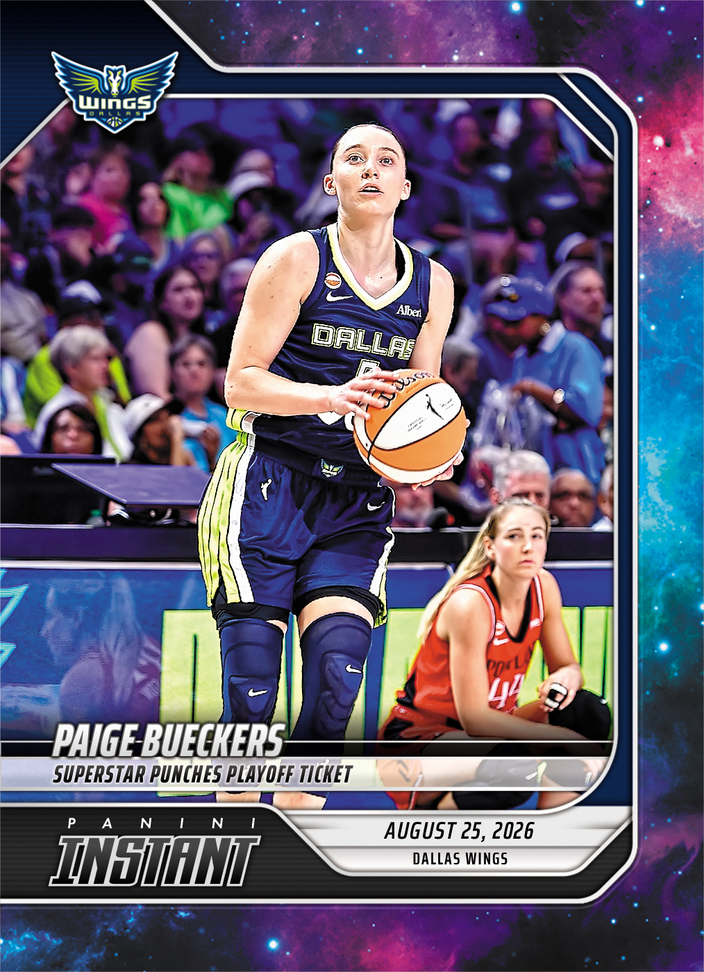 Detailed Image of Paige Bueckers - 2026 Panini Instant WNBA #336 - Galaxy 1/1