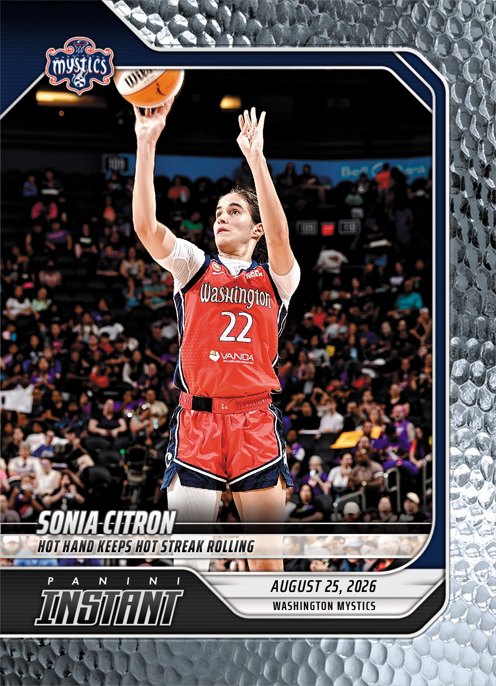 Product image 1 for - Sonia Citron - 2026 Panini Instant WNBA #337 - Metallic /5
