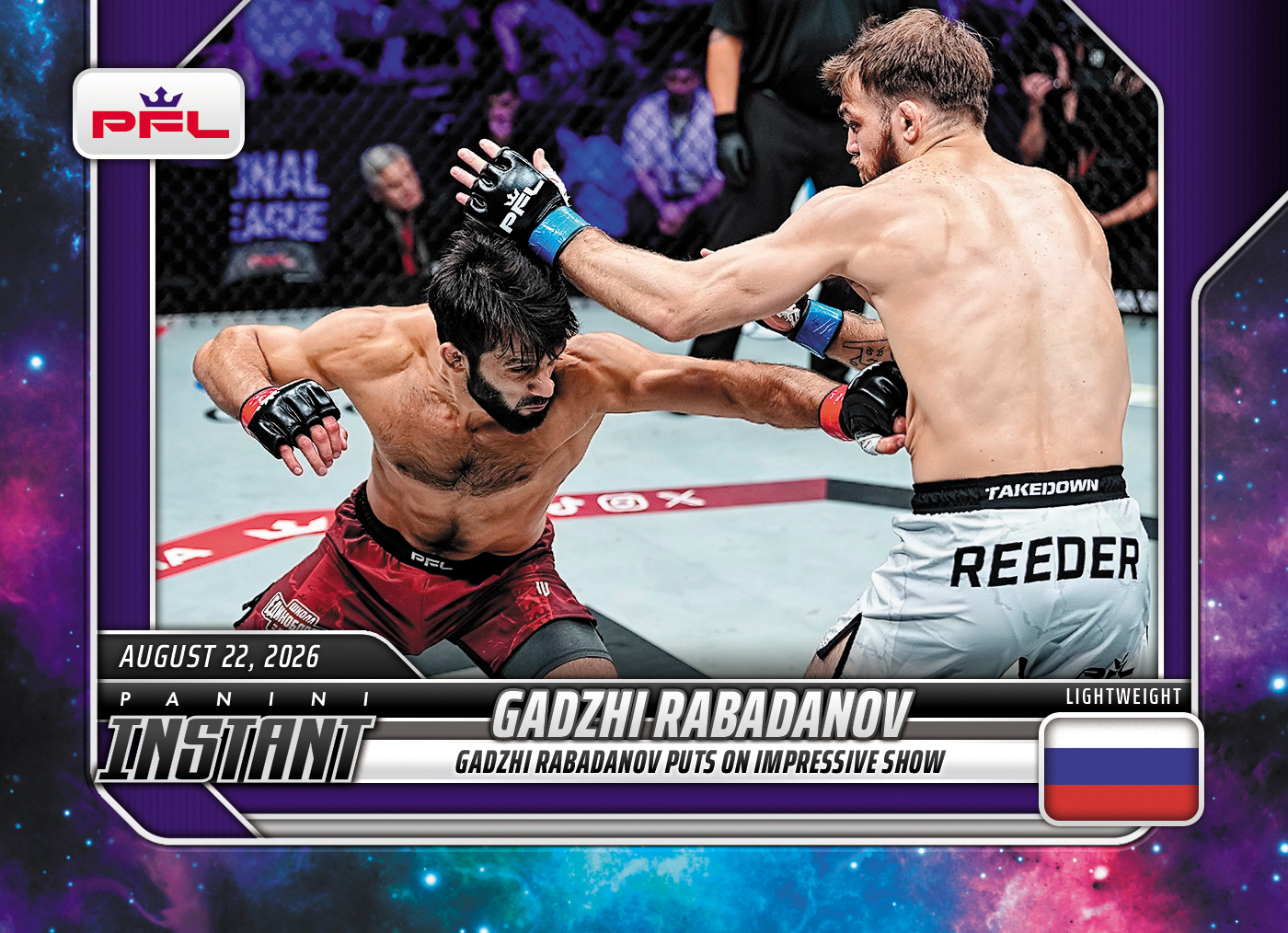 Product image 1 for - Gadzhi Rabadanov - 2026 Panini Instant PFL #36 - Galaxy 1/1