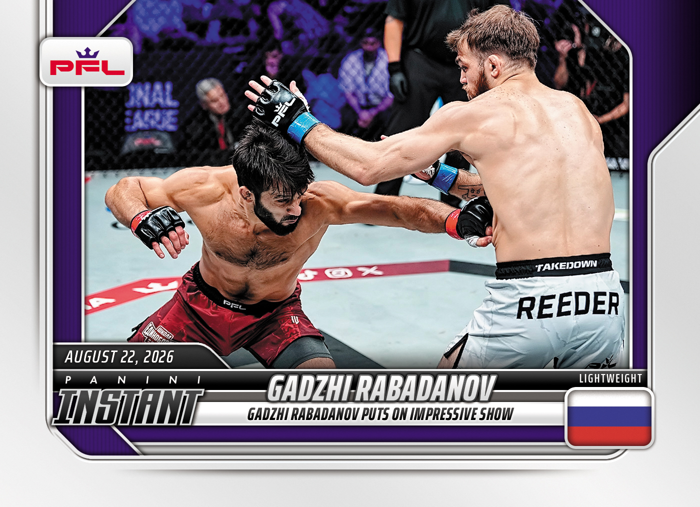 Detailed Image of Gadzhi Rabadanov - 2026 Panini Instant PFL #36 - Base Card