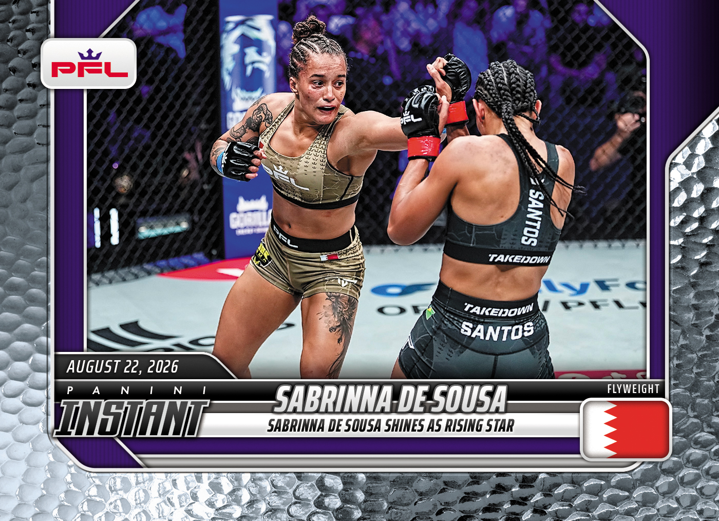 Product image 1 for - Sabrinna de Sousa - 2026 Panini Instant PFL #37 - Metallic /5