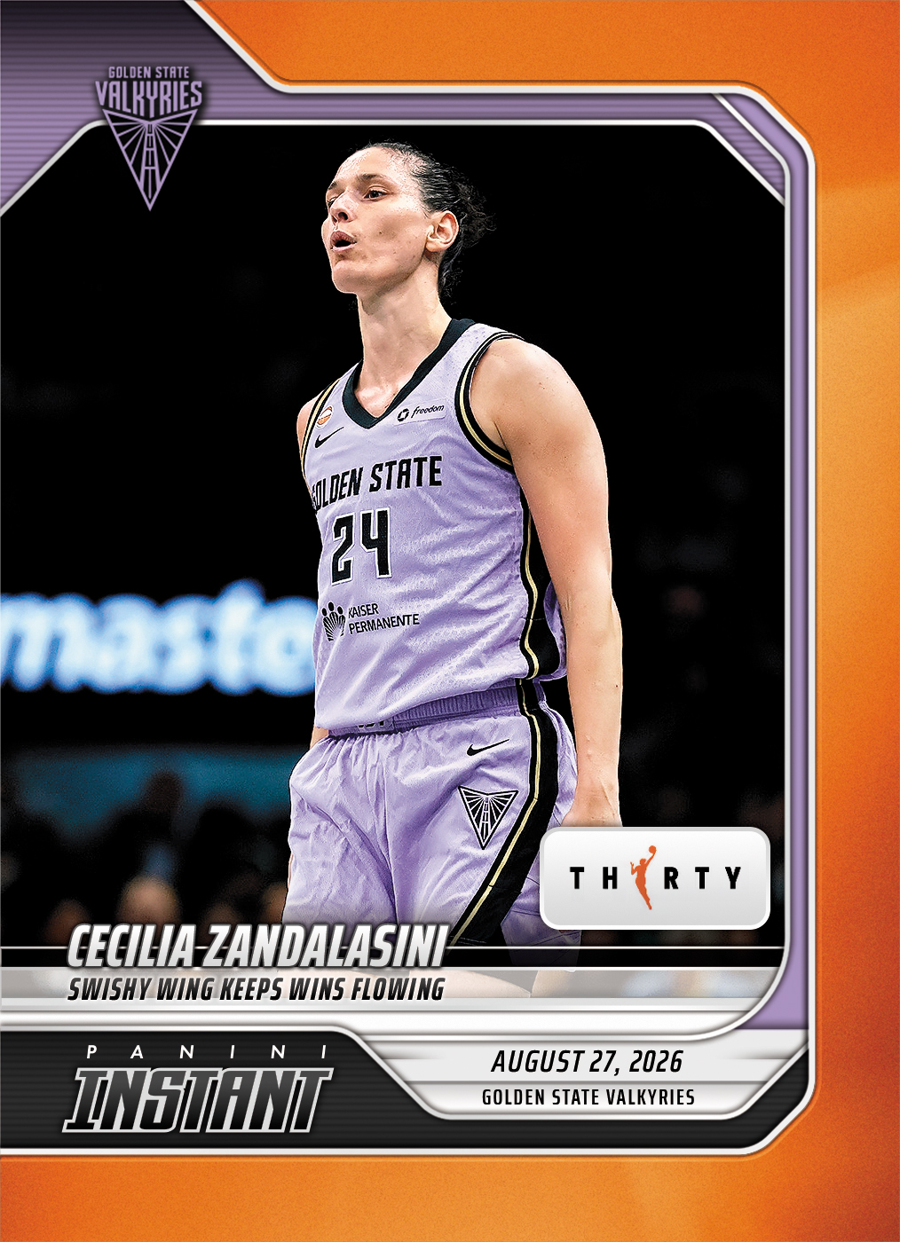 Detailed Image of Cecilia Zandalasini - 2026 Panini Instant WNBA #341 - 30th Anniversary /30