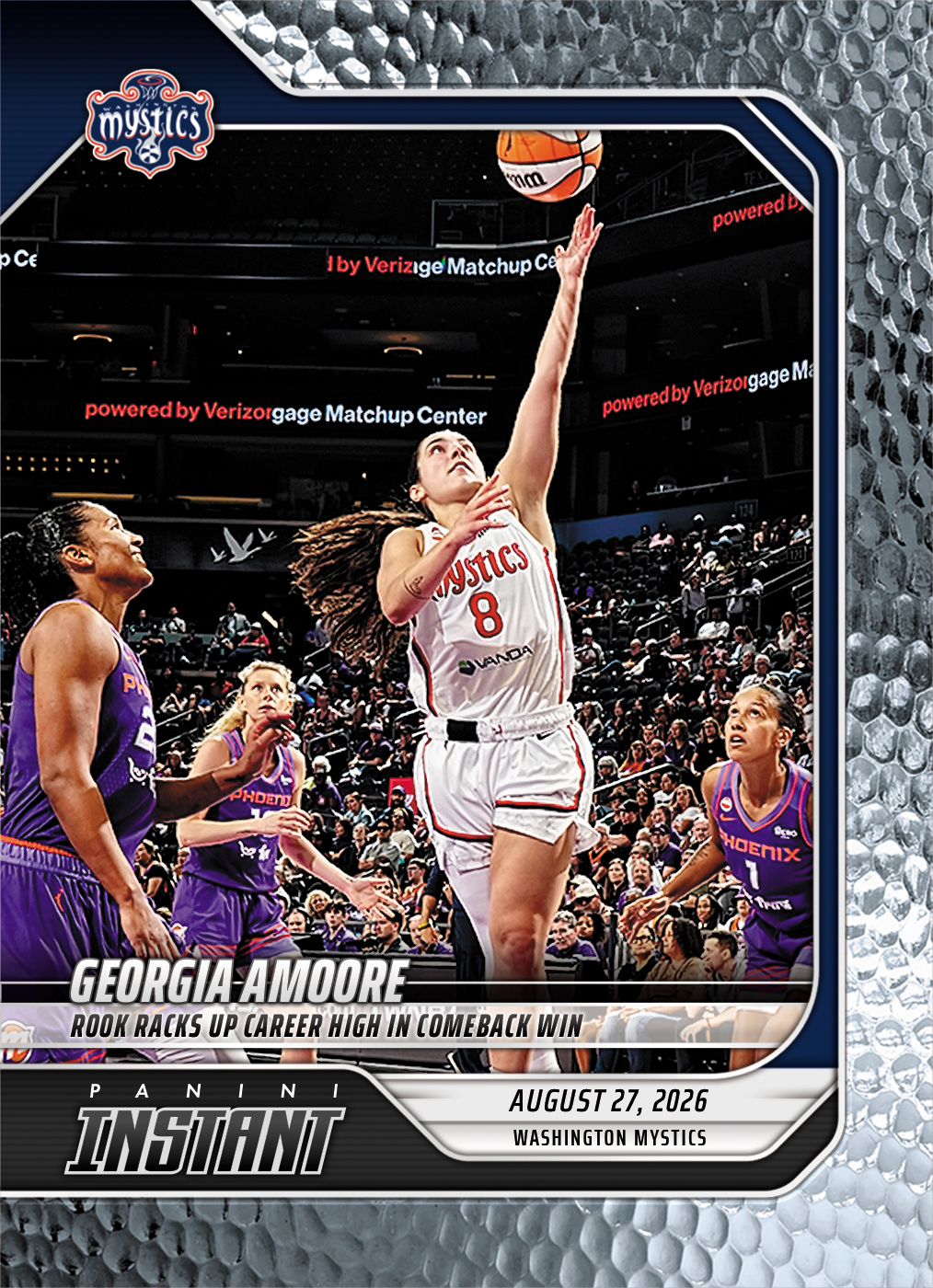 Product image 1 for - Georgia Amoore - 2026 Panini Instant WNBA #342 - Metallic /5