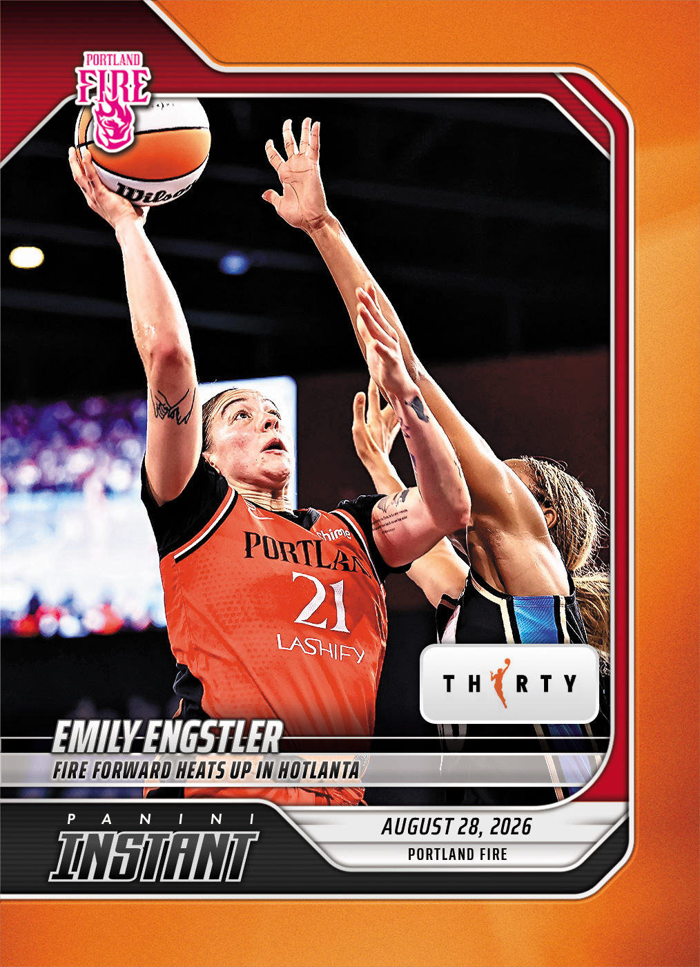 Detailed Image of Emily Engstler - 2026 Panini Instant WNBA #343 - 30th Anniversary /30