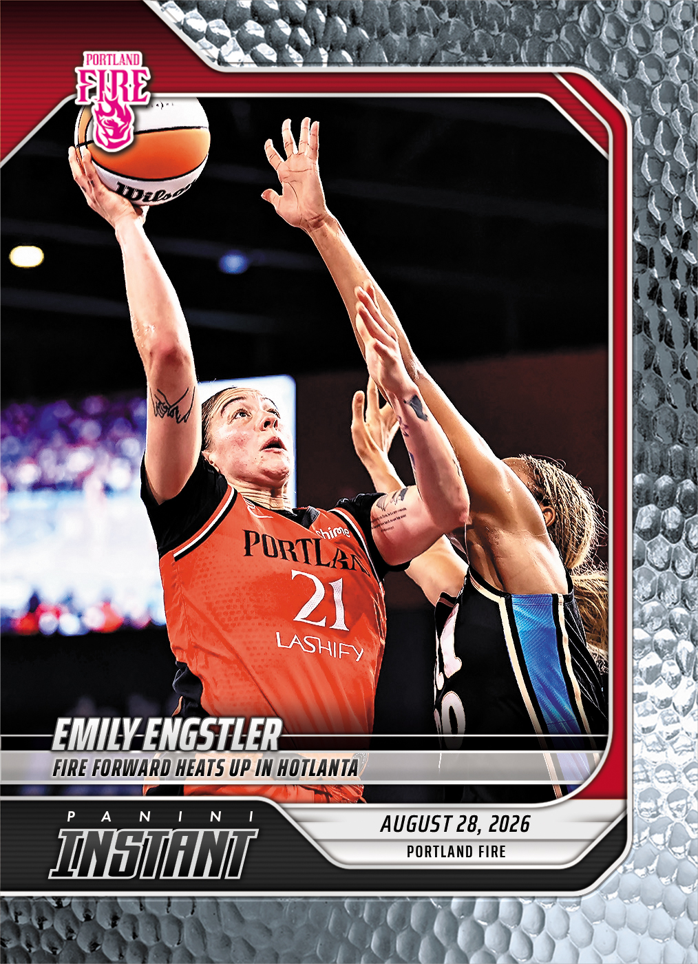 Detailed Image of Emily Engstler - 2026 Panini Instant WNBA #343 - Metallic /5