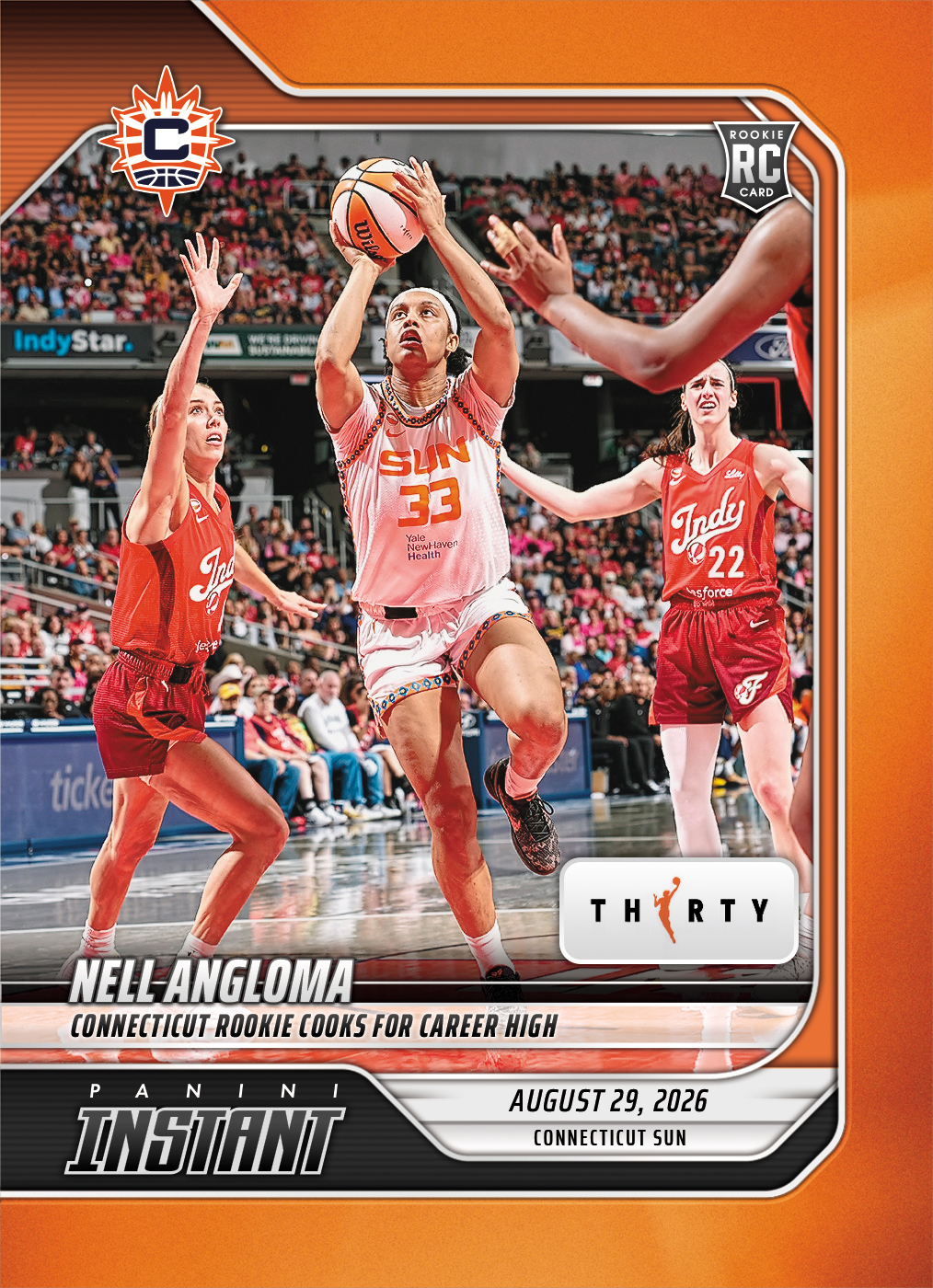 Detailed Image of Nell Angloma - 2026 Panini Instant WNBA #345 - 30th Anniversary /30