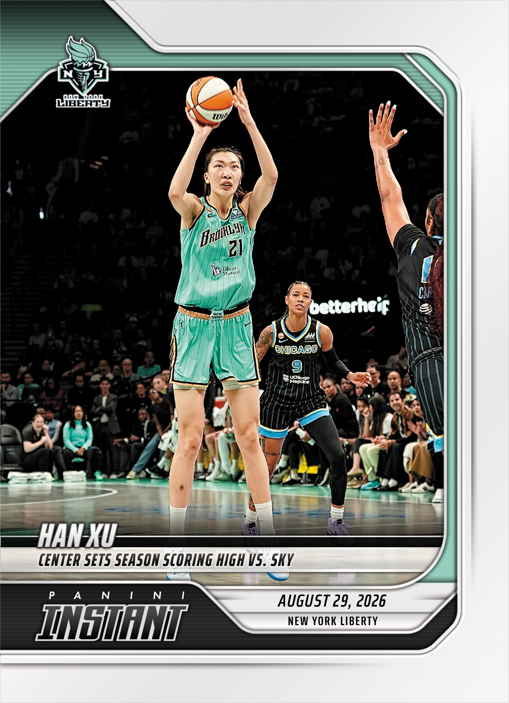 Detailed Image of Han Xu - 2026 Panini Instant WNBA #346 - Base Card 10-pack