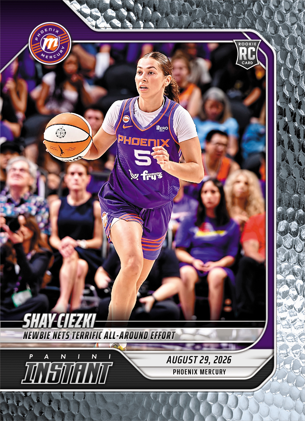Detailed Image of Shay Ciezki - 2026 Panini Instant WNBA #347 - Metallic /5