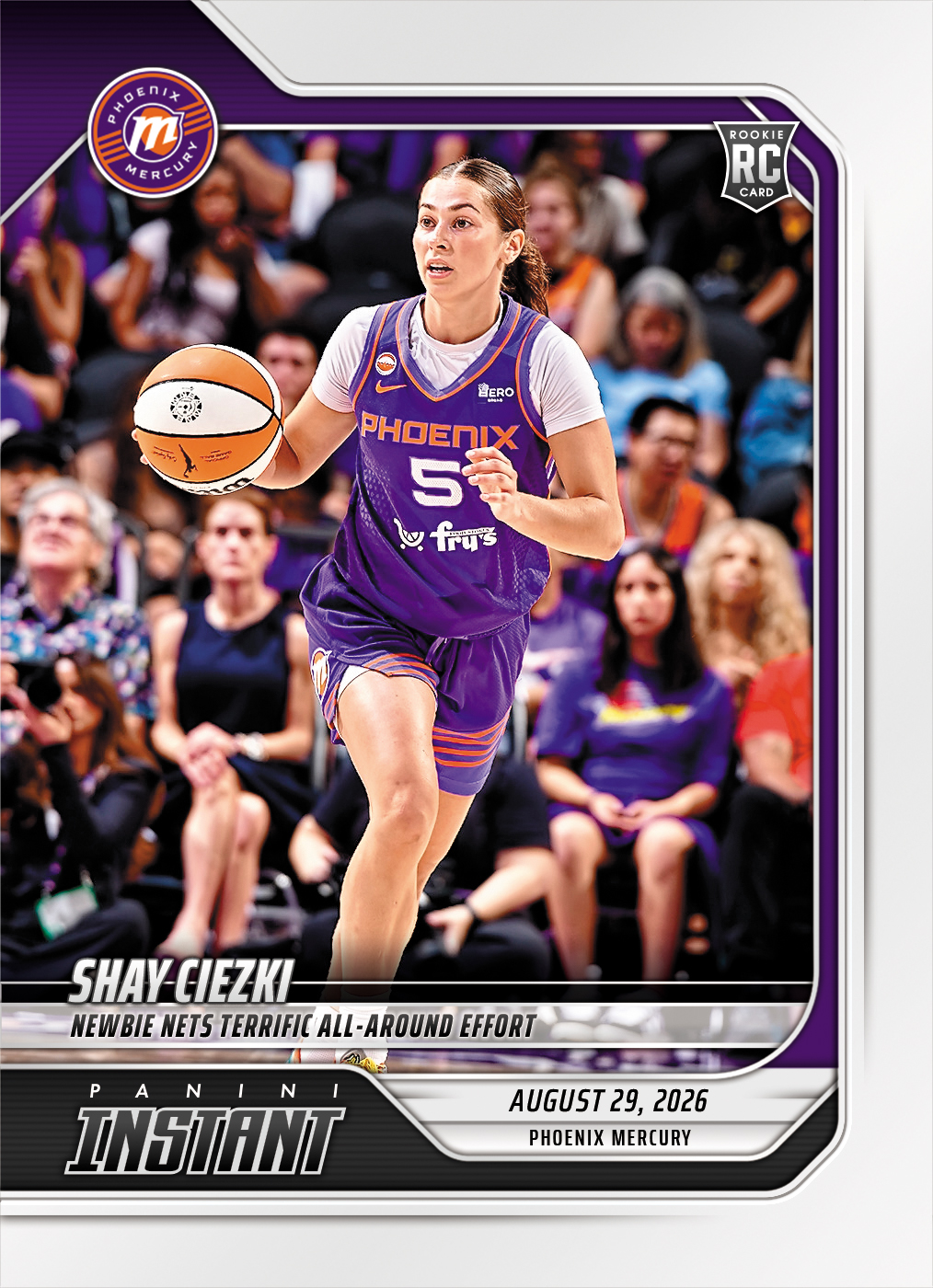 Detailed Image of Shay Ciezki - 2026 Panini Instant WNBA #347 - Base Card 5-pack