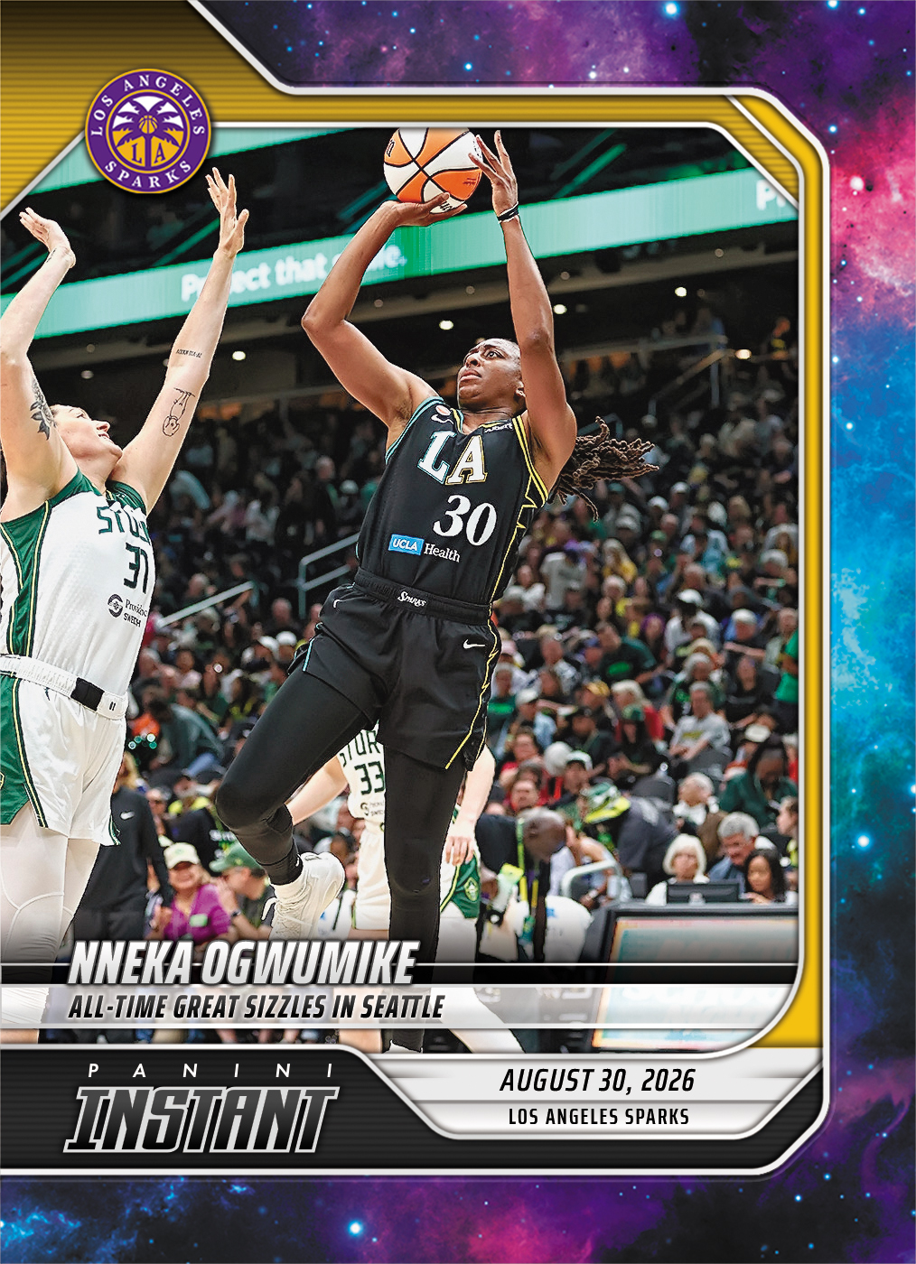 Detailed Image of Nneka Ogwumike - 2026 Panini Instant WNBA #349 - Galaxy 1/1