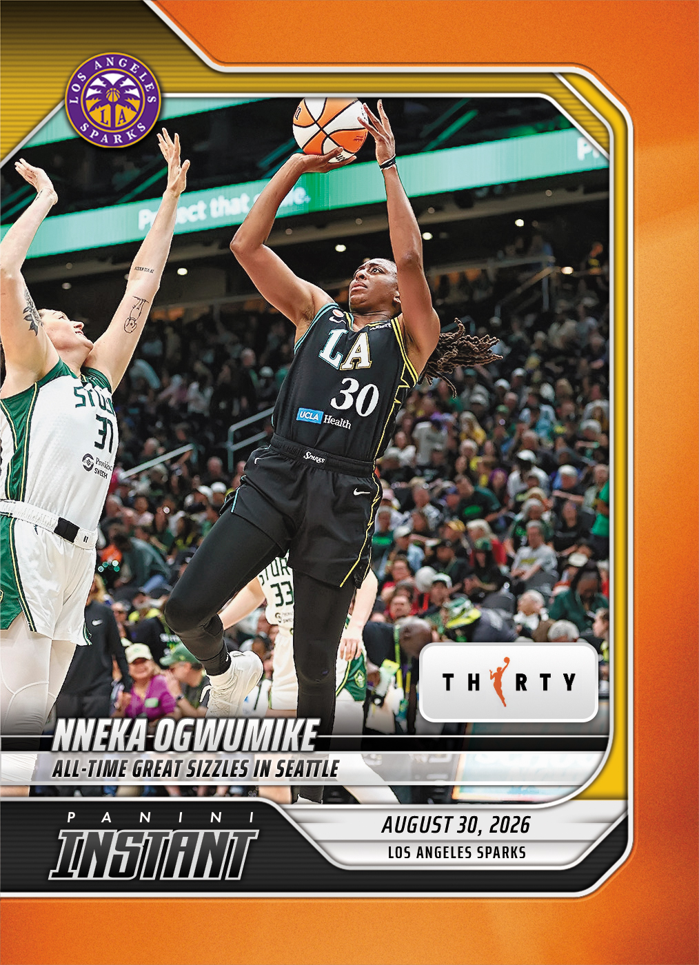 Detailed Image of Nneka Ogwumike - 2026 Panini Instant WNBA #349 - 30th Anniversary /30