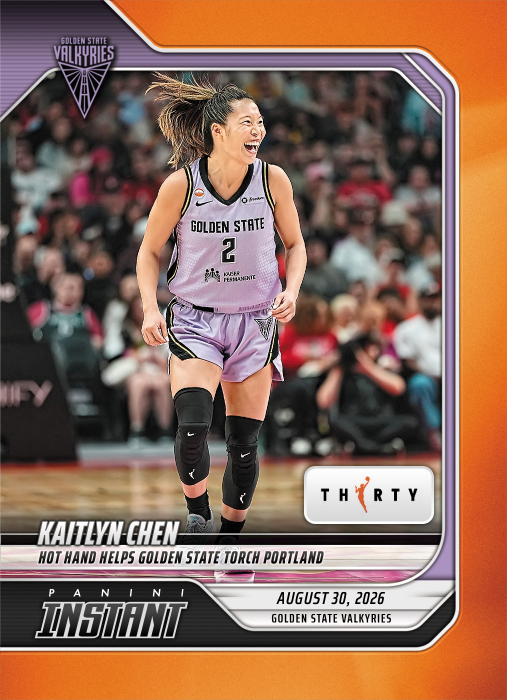 Detailed Image of Kaitlyn Chen - 2026 Panini Instant WNBA #350 - 30th Anniversary /30