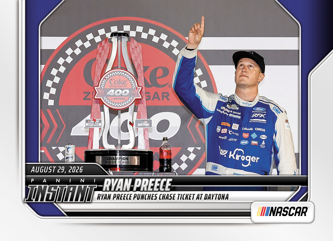 Detailed Image of Ryan Preece - 2026 Panini Instant NASCAR #77 - Base Card 5-pack
