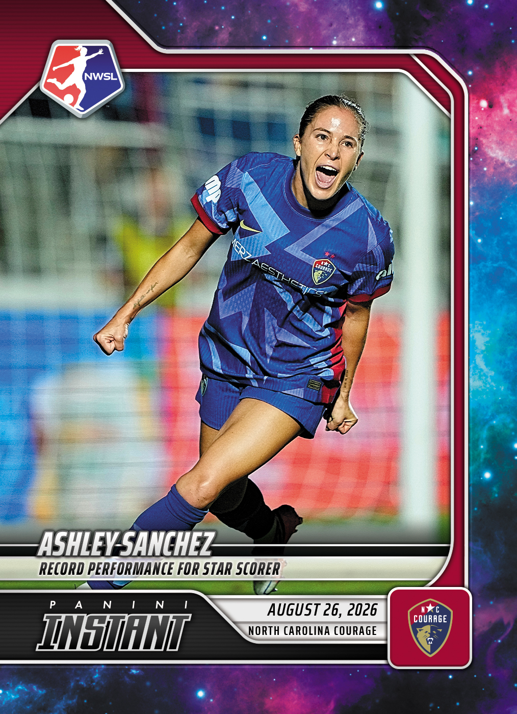 Detailed Image of Ashley Sanchez - 2026 Panini Instant NWSL #151 - Galaxy 1/1