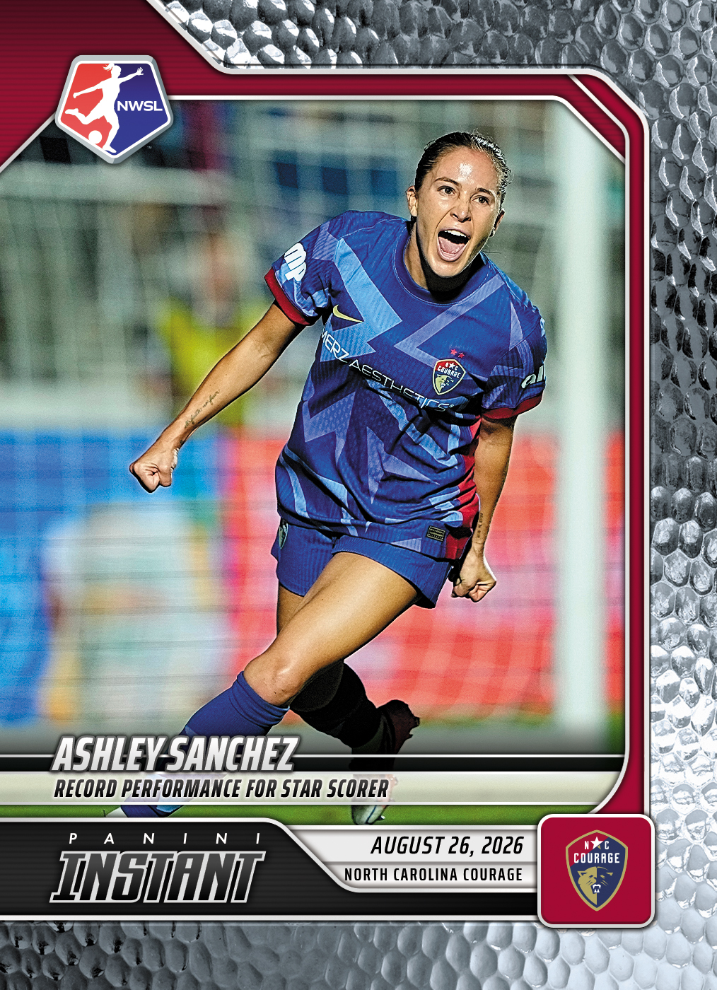 Detailed Image of Ashley Sanchez - 2026 Panini Instant NWSL #151 - Metallic /5