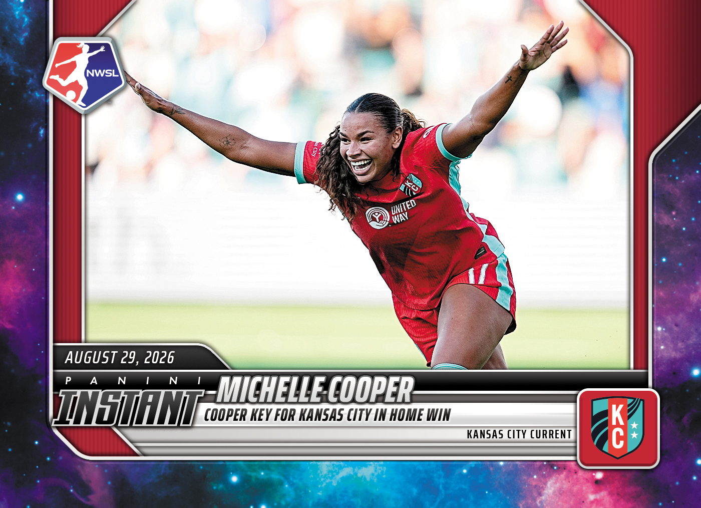 Detailed Image of Michelle Cooper - 2026 Panini Instant NWSL #154 - Galaxy 1/1