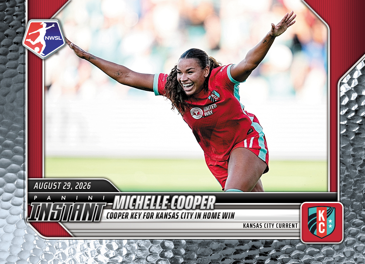 Detailed Image of Michelle Cooper - 2026 Panini Instant NWSL #154 - Metallic /5