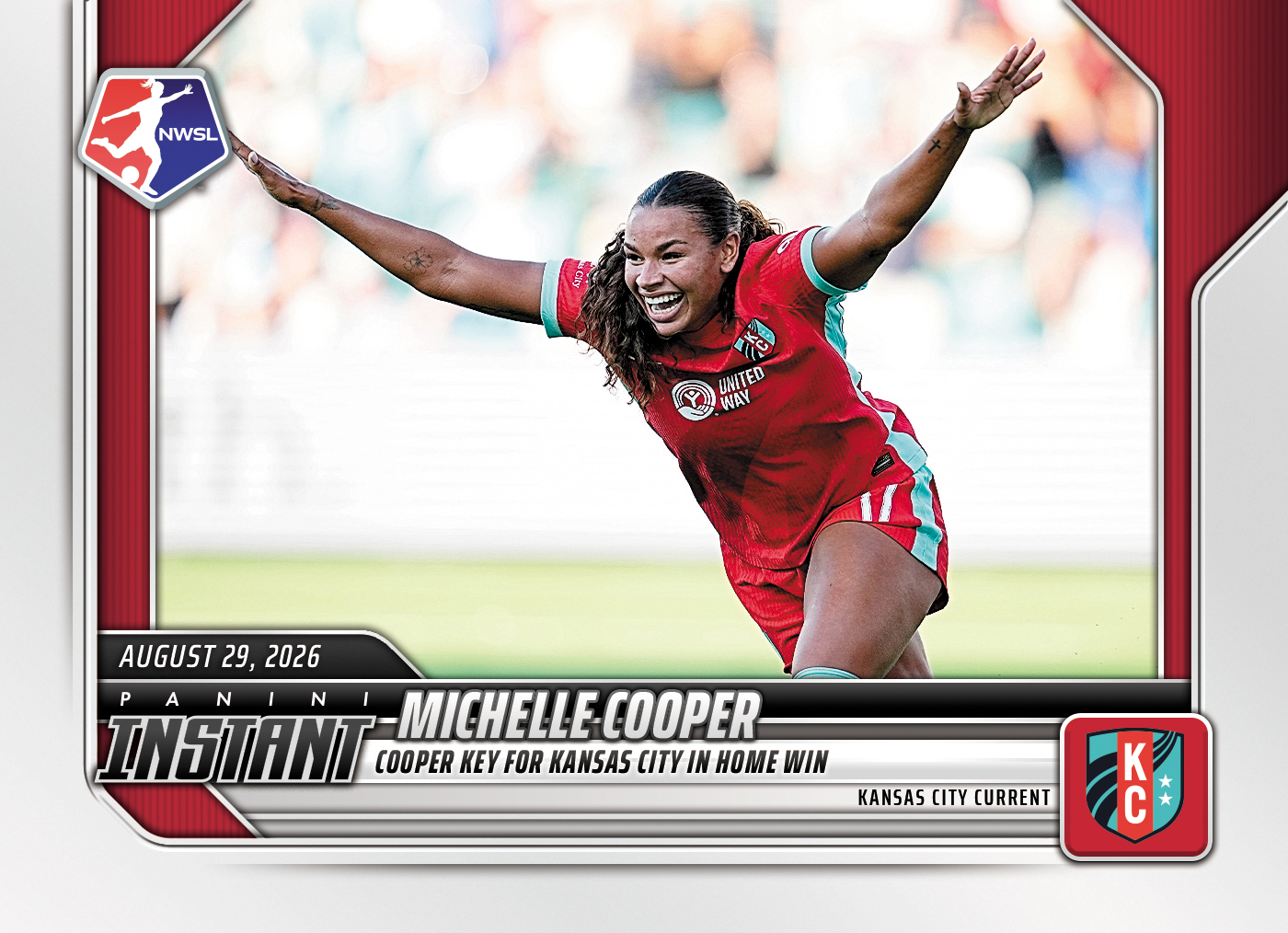 Detailed Image of Michelle Cooper - 2026 Panini Instant NWSL #154 - Base Card